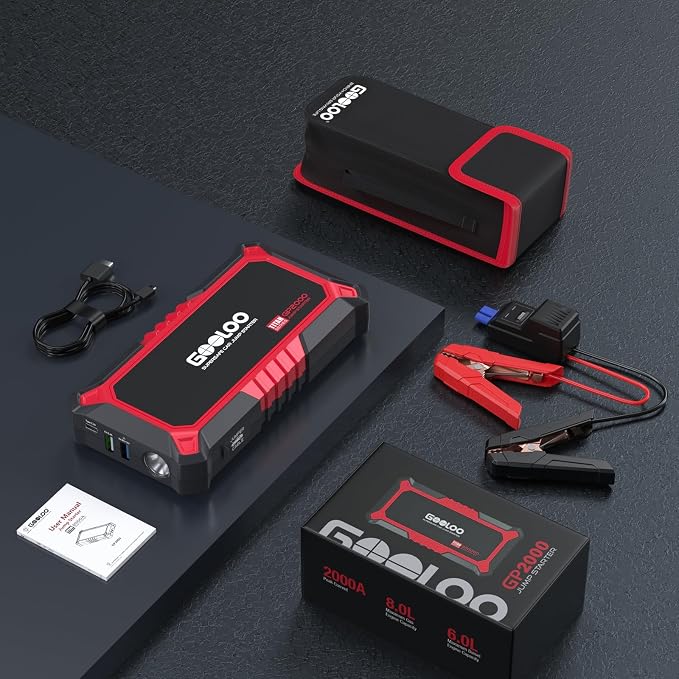 GOOLOO New GP2000 Jump Starter, 12V 2000A Car Jumper Starter, SuperSafe - Image 8