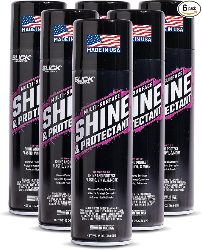 Slick Products Shine & Protectant, Long-Lasting High-Gloss Clear Coat Spray by SlickProducts