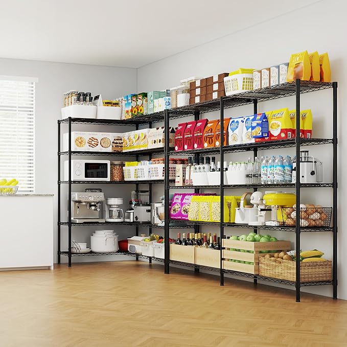 VINGLI 70" W Storage Shelves 1600LBS Heavy Duty Metal Shelving, Upgraded 5 Tier - Image 2