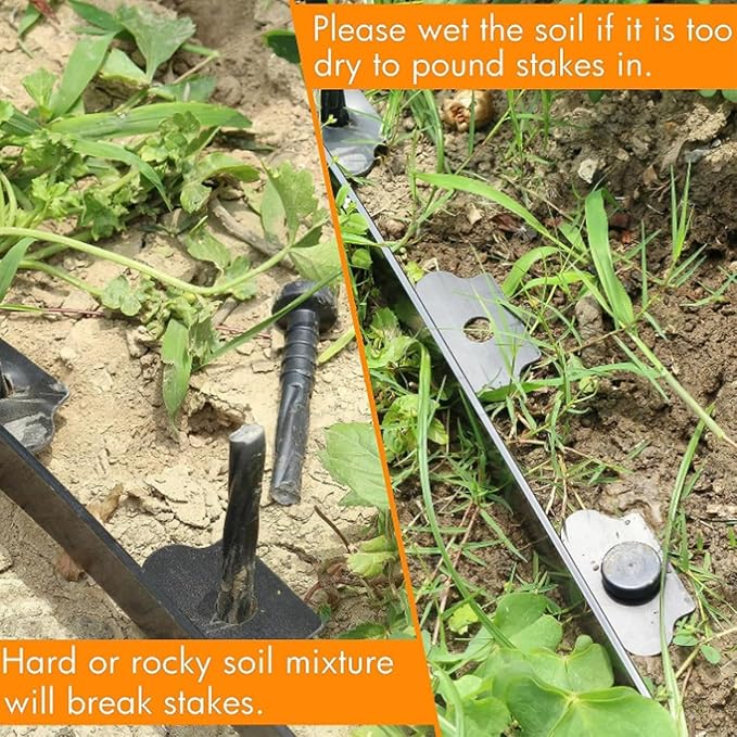 Landscape Edging Stakes, Spiral Nylon Anchoring Spikes - Image 5