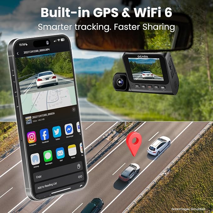 GEARit 3-Channel Dash Cam - Image 4
