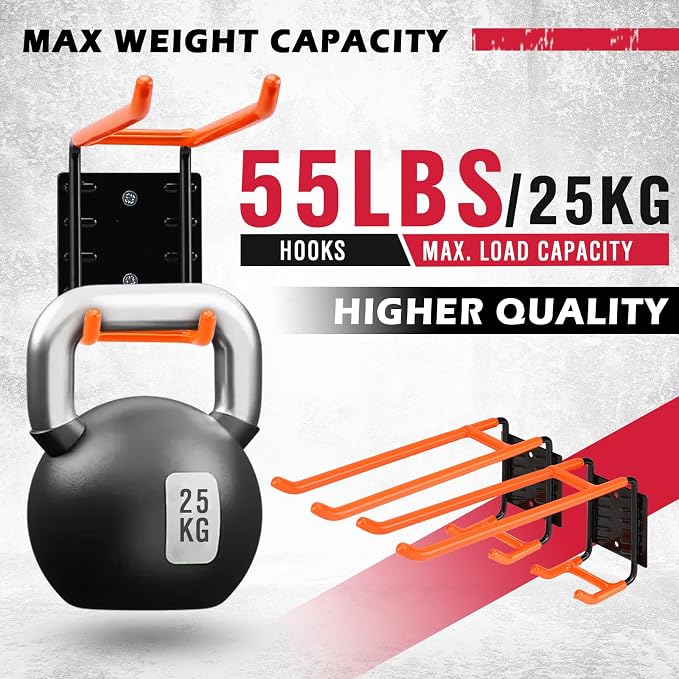 2-Piece 9.4" Heavy Duty Garage Hooks, Sturdy Utility Hooks Holds 55 LB Wall - Image 4