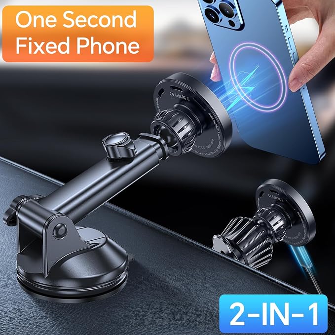 Coolpow for MagSafe Car Mount Charger【Ultra Magnet】Magnetic Phone Holders for - Image 5