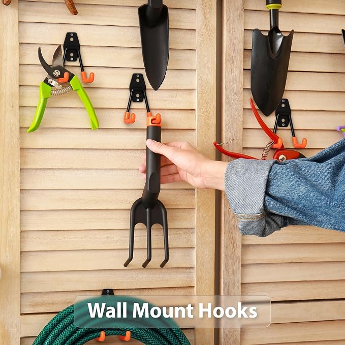 4 Pack 4.5x2.75 Inch Utility Steel Wall Mount Heavy Duty Garage Hooks - Image 3