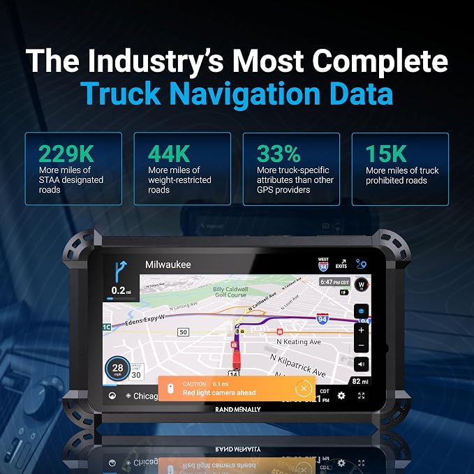 Rand McNally RANDTAB6 6-inch GPS Truck Navigator - Image 5