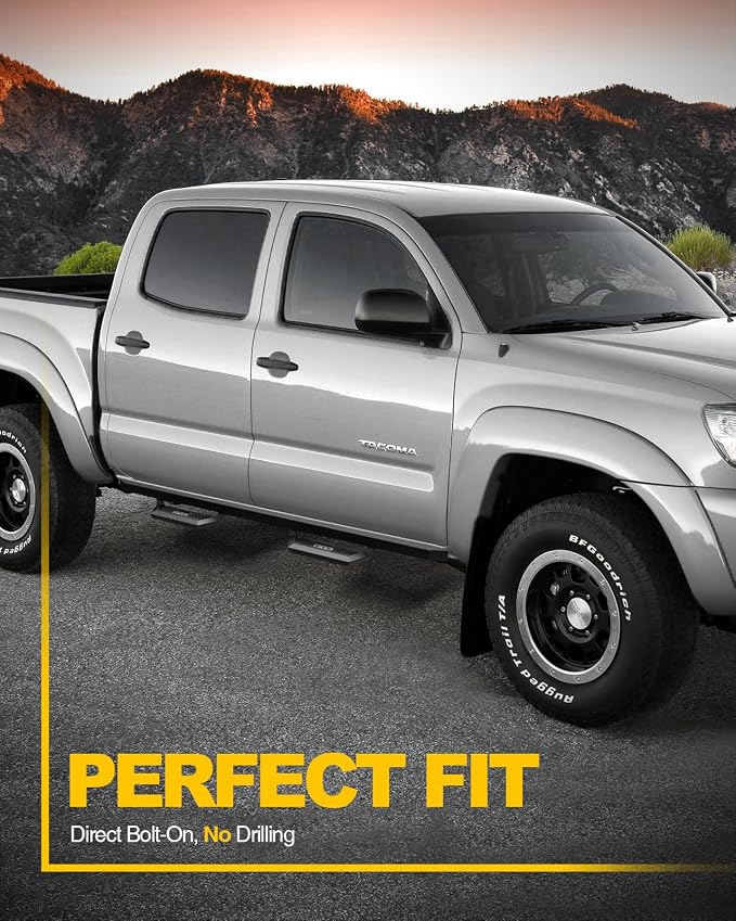 KYX Running Boards fit for 2005-2023 Toyota Tacoma Double Cab, Car Door Side - Image 6