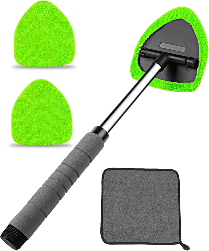 Auto Window Cleaning Tool, Retractable Windshield Cleaner Wand, Car Window by IMPROVEQUALITYINDETAILS