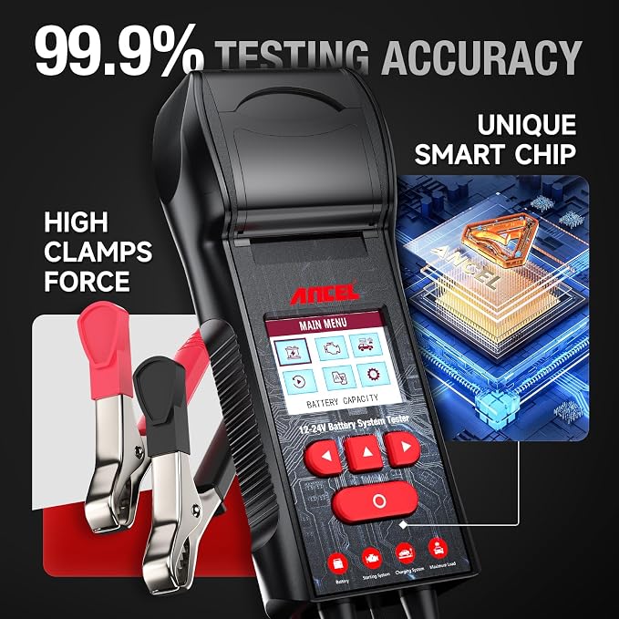 ANCEL BST600 Car Battery Tester - 12V/24V - Image 8