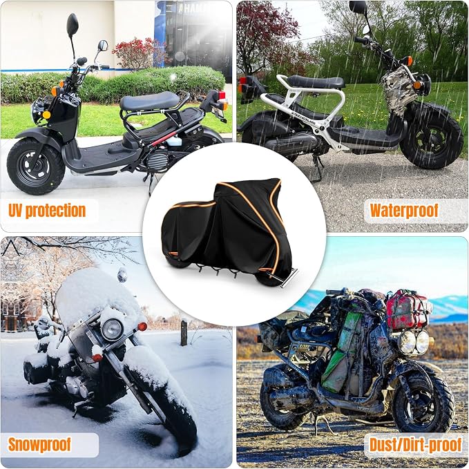 420D Motorcycle Cover for Vespa Scooters, Honda Super Cub, Yamaha Zuma 125 - Image 7