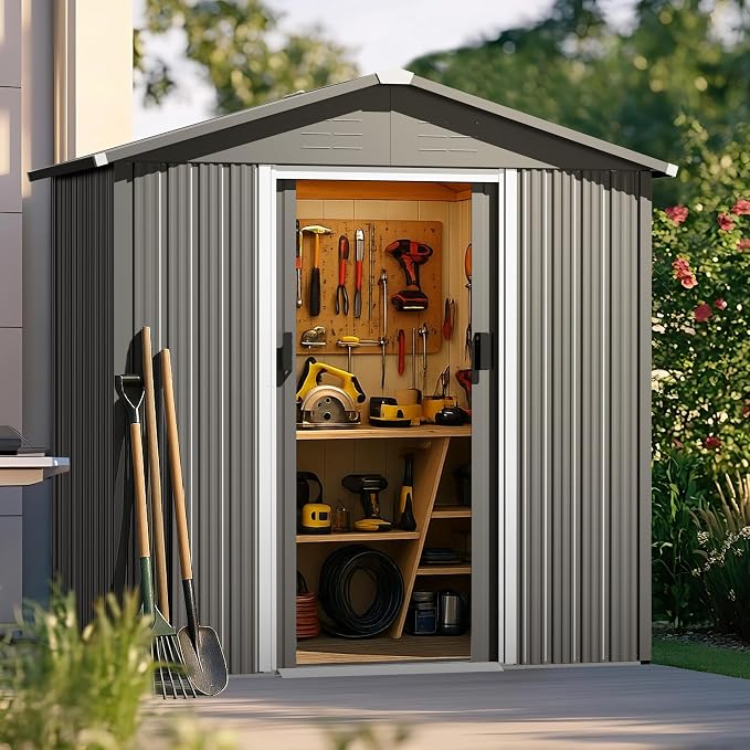 Nuu Garden 6 x 4 FT Outdoor Storage Shed by NUUGARDENCORPORATION