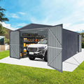 KUIKUI Metal Garage Shed Without Floor, 10x20FT Heavy Duty Outdoor Shed and by KUIKUI