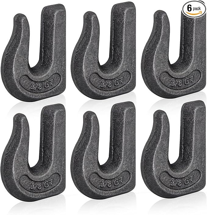 Weld-on Grab Chain Hook 3/8-in Heavy Duty Tow Hook G70 Forged Steel Tractor by AyAGear