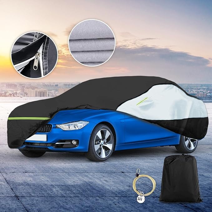 Universal Sedan Car Cover Fit for Mercedes-Benz C-Class, BMW 3 Series, Audi A3 - Image 9