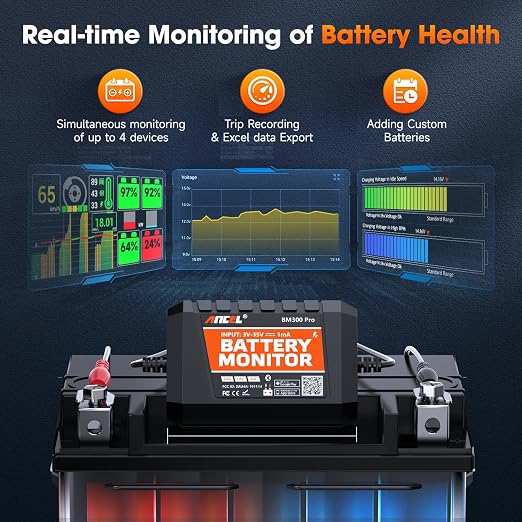 ANCEL BM300 Pro 6V 12V 24V Battery Monitor - Image 7