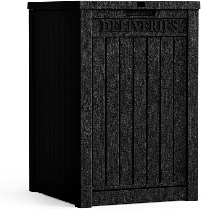 55 Gallon Plus Lockable Resin Deck Box, Waterproof Outdoor Storage Box by Decksplore%E2%80%94BuiltforOutdoor