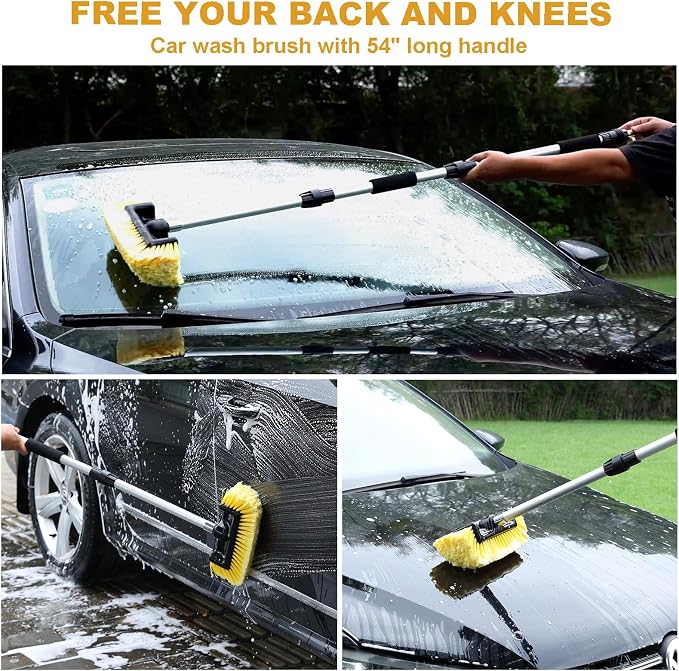 Car Wash Brush with Long Handle - Image 6