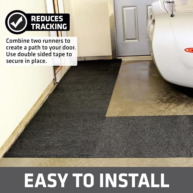 Drymate Garage Floor Runner Mat, Protects Surfaces, Waterproof, Slip-Resistant - Image 2