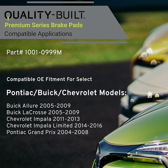 Premium Semi-Metallic Rear Brake Pads Compatible - Image 3