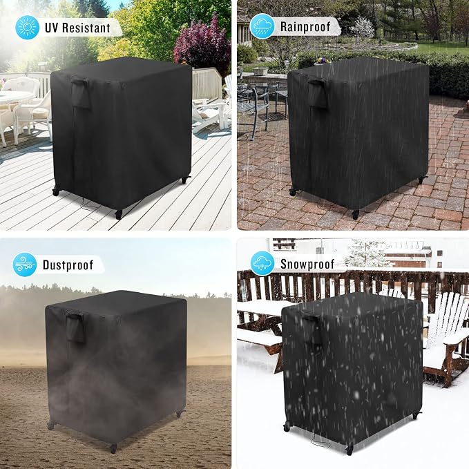 Kingling Outdoor Table Cover for Patio Cart Table, Waterproof Outdoor Grill - Image 5