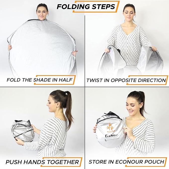 EcoNour Foldable Sunshade for Car Windshield | Dashboard Shield for Your - Image 7
