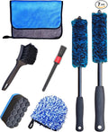 7PCS Car Wheel Rims Detail Cleaning PRO Wash Kit, Wheel Wash Mitt, Tire Brush by OeSee