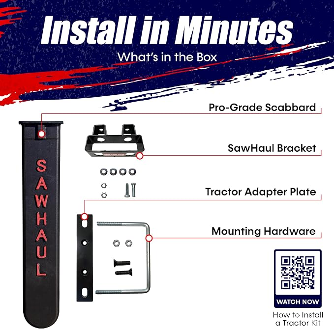 SawHaul Universal Tractor Chainsaw Holder - Image 6