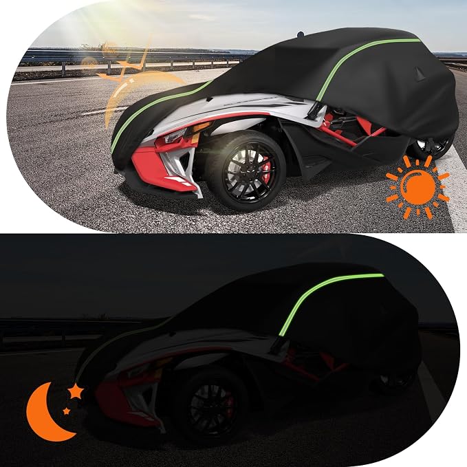 Full Cover Compatible with Polaris Slingshot with Roof, 420D Oxford Cloth - Image 5