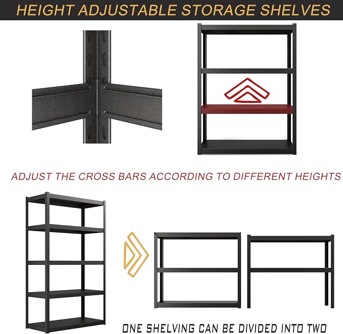 5 Tier Garage Shelves - Image 6