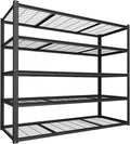 MUPATER 72" H x 47.6" W x 18.1" D Metal Storage Shelves, 5 Tier Shelves and by MUPATERHome