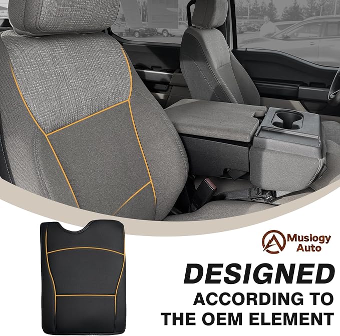 Muslogy Center Console Armrest Cover Compatible - Image 4