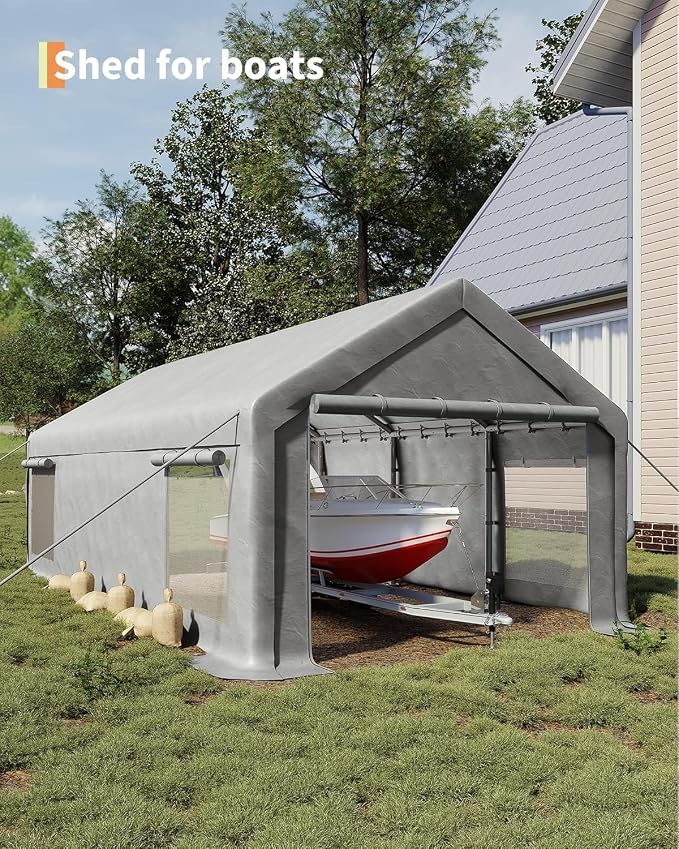13 x 25FT Heavy Duty Carport - Image 8