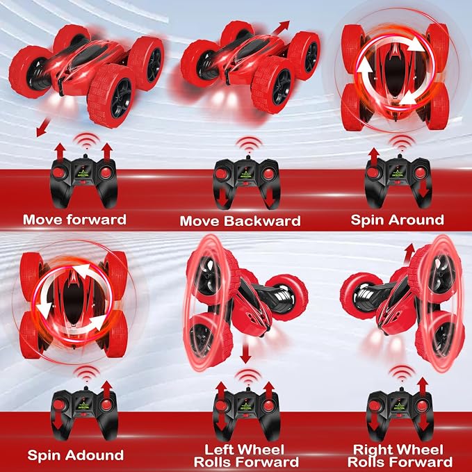 FREE TO FLY Rc Car Remote Control Toys: 4Wd Stunt Vehicle All Terrain - Image 4