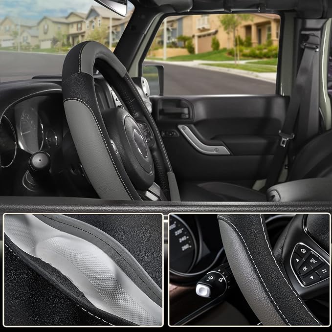 SEG Direct Car Steering Wheel Cover - Image 4