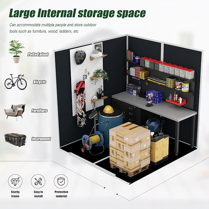 MyVoice 6x6 FT Outdoor Resin Storage Shed - Image 3