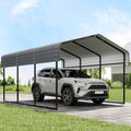 Real Relax 10x15FT Heavy Duty Metal Carport, Outdoor Carport Canopy by RealRelax