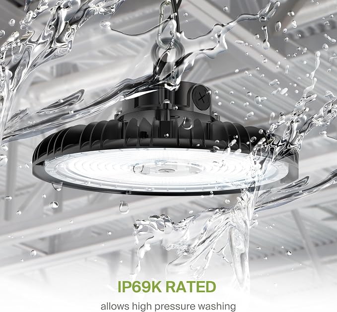 ASD LED High Bay UFO Light Fixture, Commercial Shop Lighting | Dimmable - Image 4