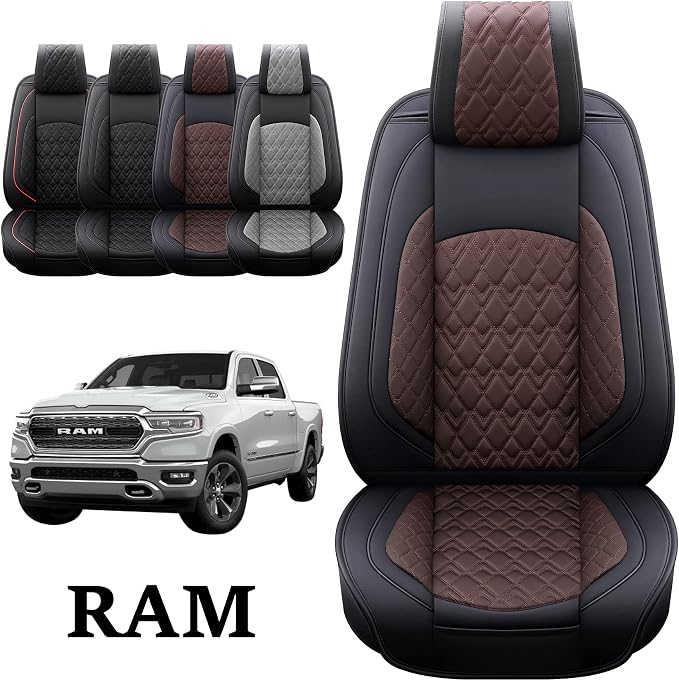 JOJOBAY Car Seat Covers for Dodge Ram Full Set, Fit Ram 2009-2025 - Image 6
