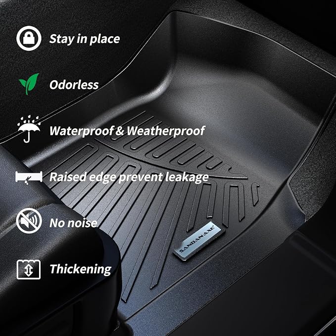 Trunk Mat & Backrest Mat for 2025 Nissan Murano TPE All Weather Protection - Image 3