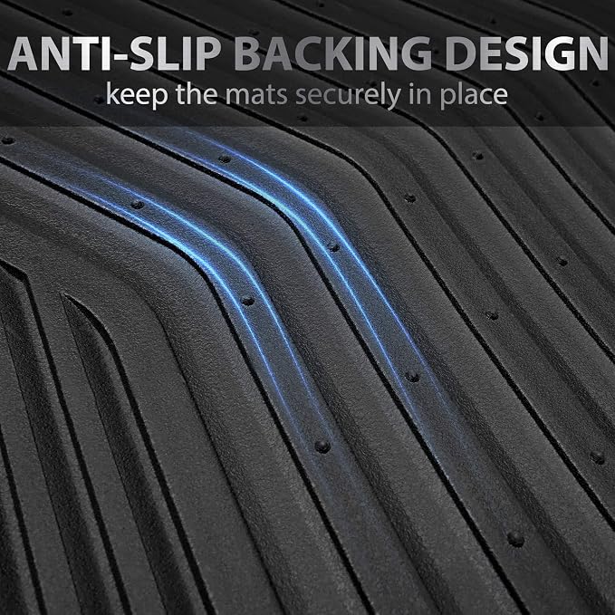 CAR PASS Rubber Car Mats, Car Floor Mats All Weather, Car Mat Full Set 3 Piece - Image 9