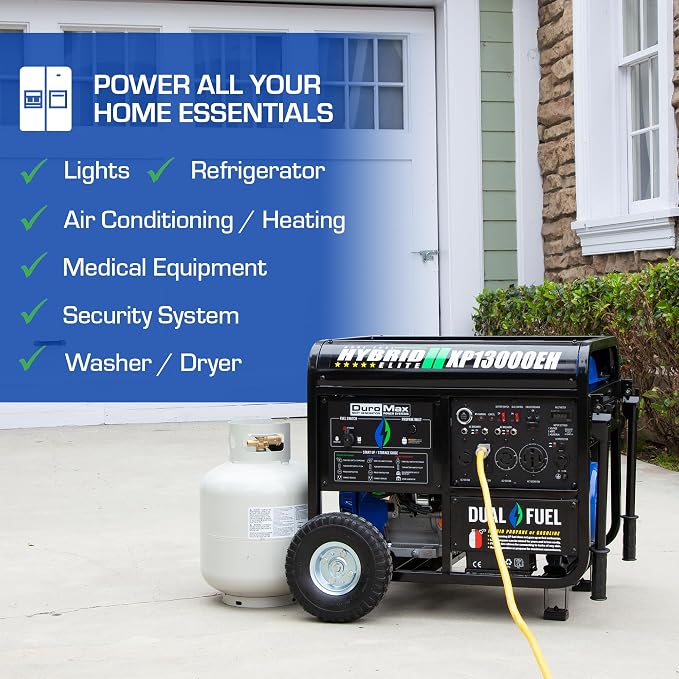 DuroMax XP13000EH 13, 000-Watt Dual Fuel Portable Generator - Image 7