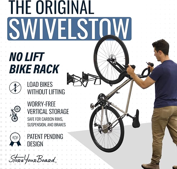 StoreYourBoard SwivelStow Mountain Bike Storage – Heavy Duty Bike Hanger - Image 2