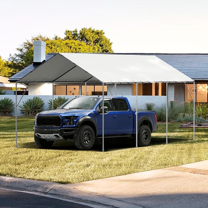 VEVOR 10x20' Canopy Replacement Cover Heavy Duty, Carport Garage Top Tent - Image 9