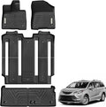 YITAMOTOR Floor Mats Fit Toyota Sienna 2021-2025, Custom Fit TPE All Weather by YITAMOTOR
