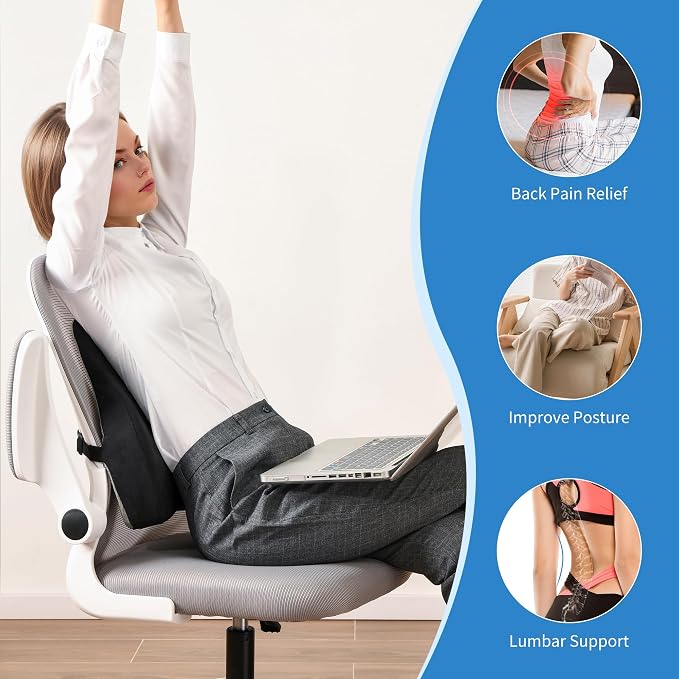 Lumbar Support Pillow for Office Chair and Car Seat - Image 2