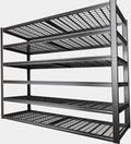 64" Wide 6-Tier Garage Shelving Unit, Heavy Duty Garage Storage Shelves by PMKES