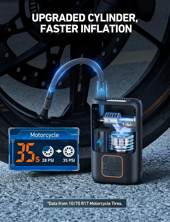 AstroAI Tire Inflator Portable Air Compressor Cordless Ultra-Lightweight Car - Image 5