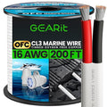 GEARit 16 Gauge Marine Wire, 16/2 AWG Marine Grade Tinned Copper Oxygen Free by GEARit