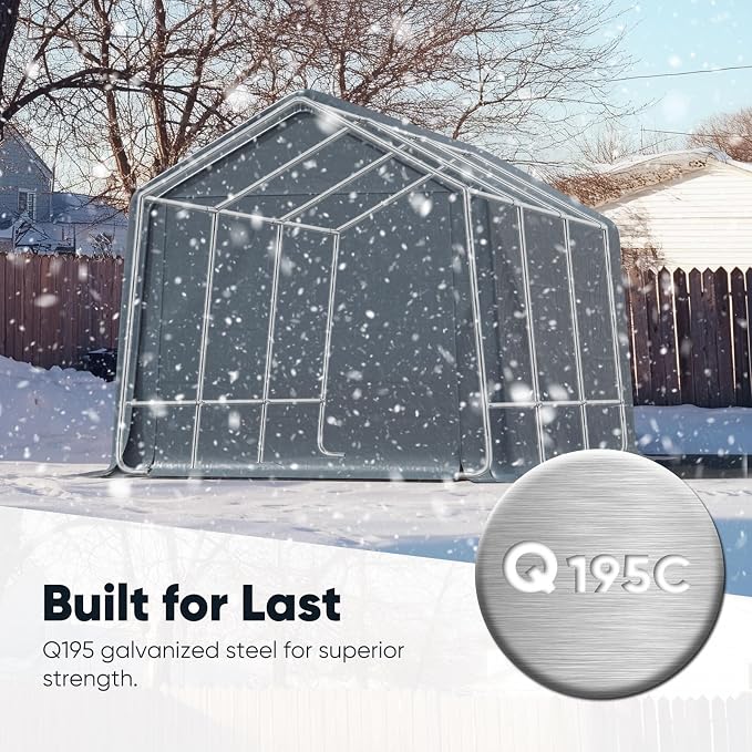 Quictent Heavy Duty 8x14FT Carport Shelter - Image 2