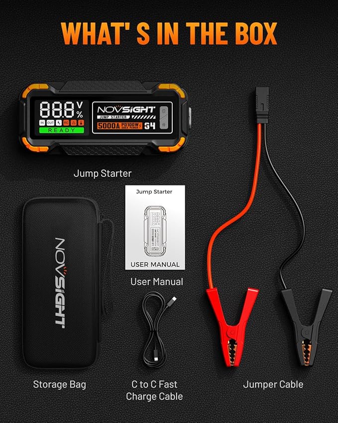 NOVSIGHT Car Battery Jump Starter - Image 8