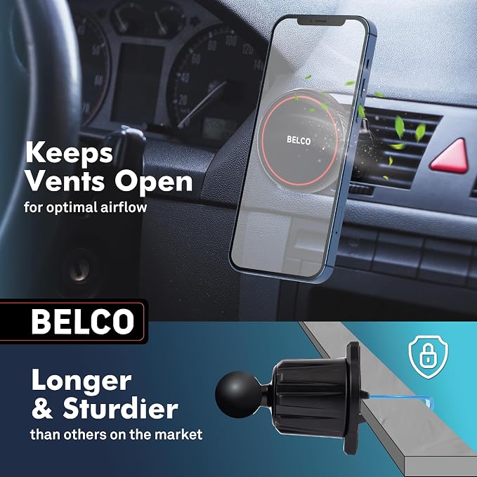 Belco Magnetic Phone Holder for Car – Adhesive Car Phone Mount - Image 5